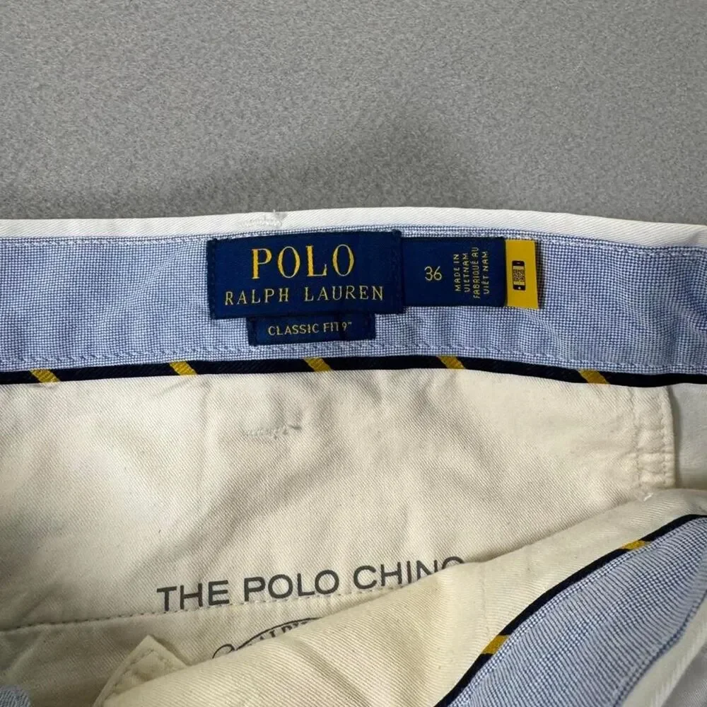 Polo-ralph-lauren Men's White and Cream Shorts